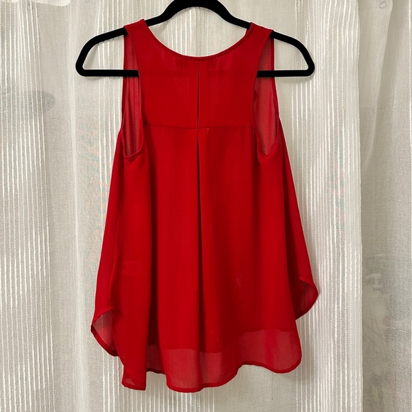 STELLA Red Chiffon Tank - Picture 3 of 3